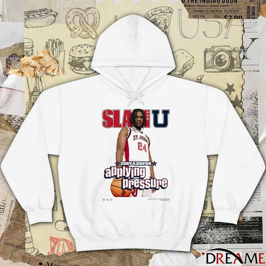 SLAM U St. John’s MBB Applying Pressure Zuby Ejiofor t-shirt