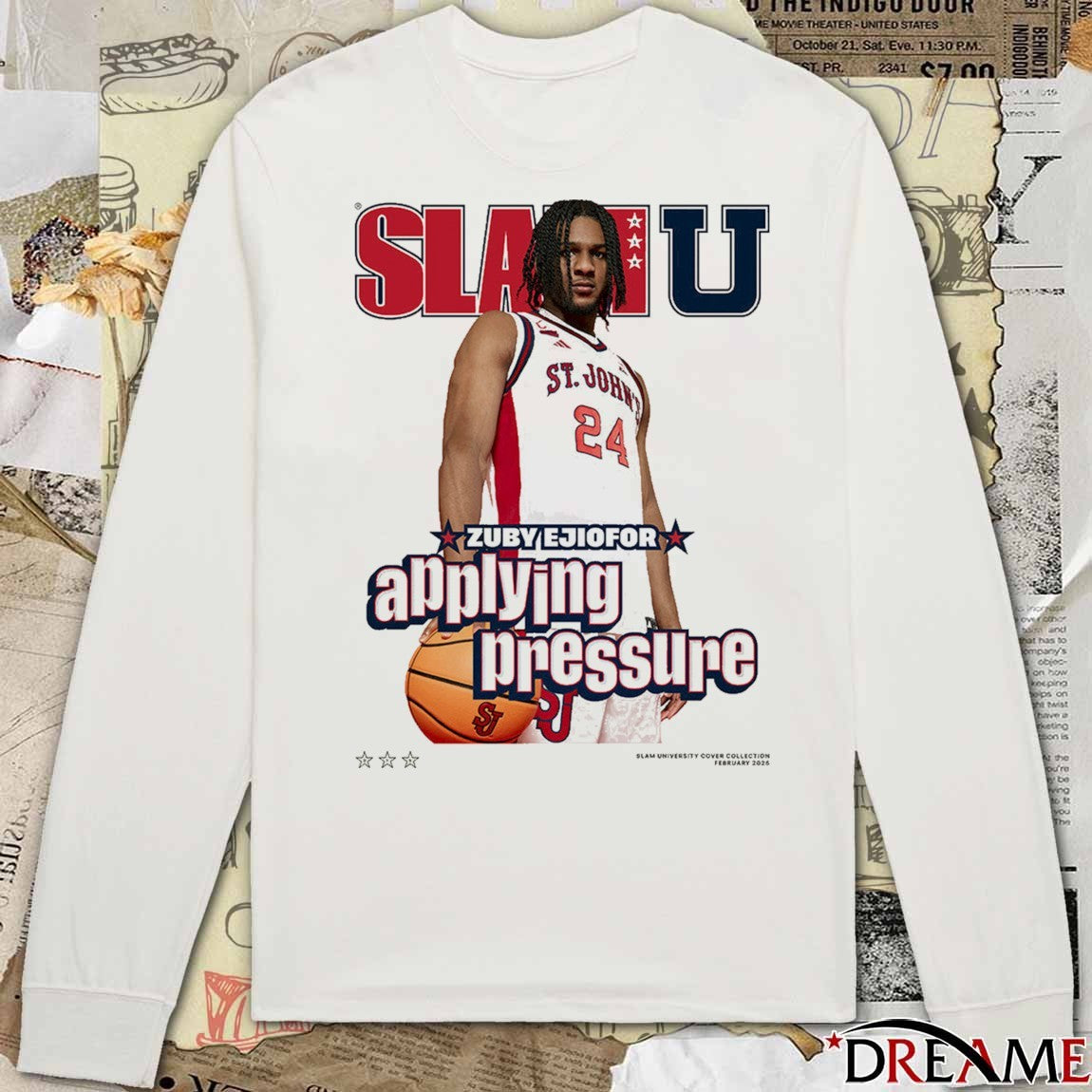 SLAM U St. John’s MBB Applying Pressure Zuby Ejiofor t-shirt