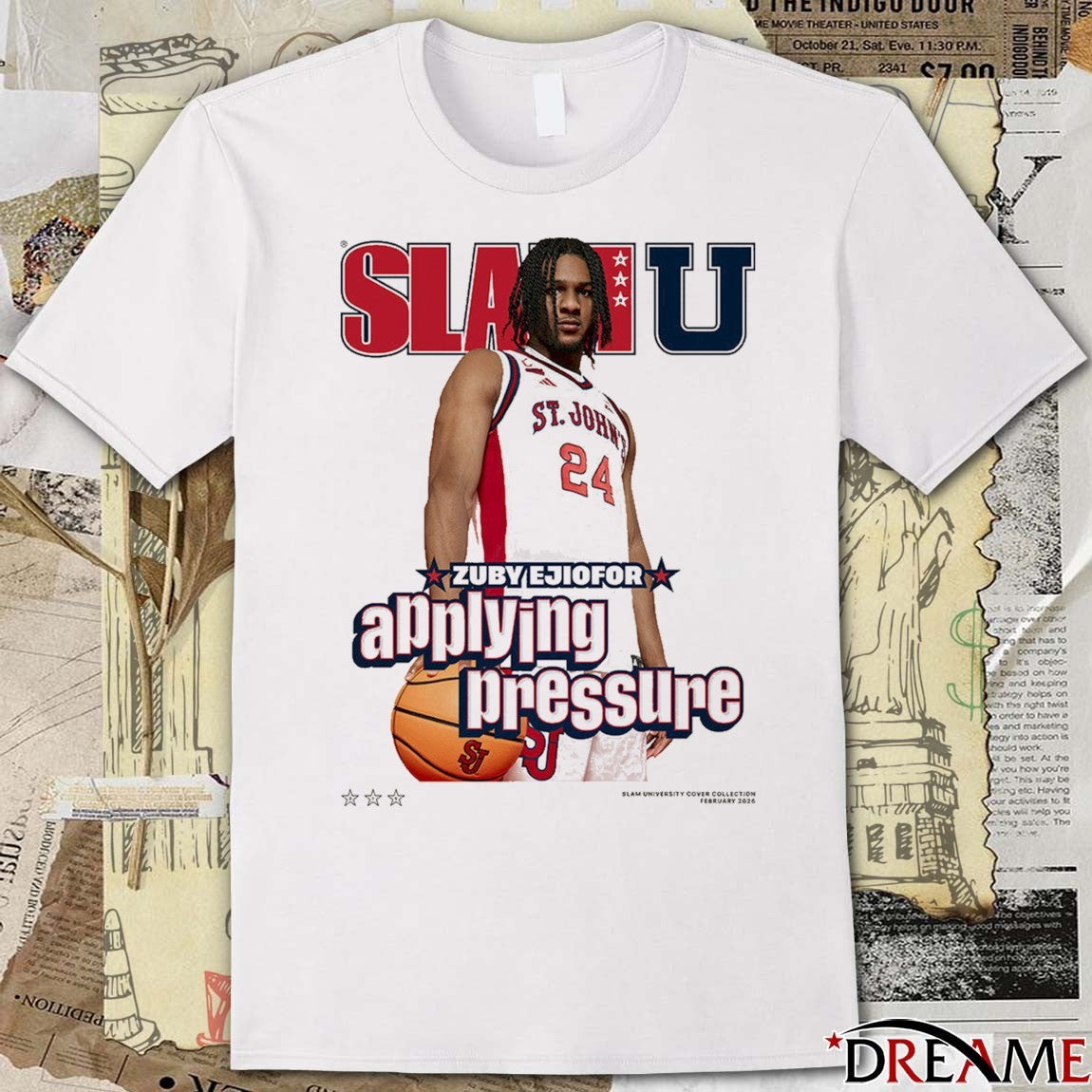 SLAM U St. John’s MBB Applying Pressure Zuby Ejiofor t-shirt