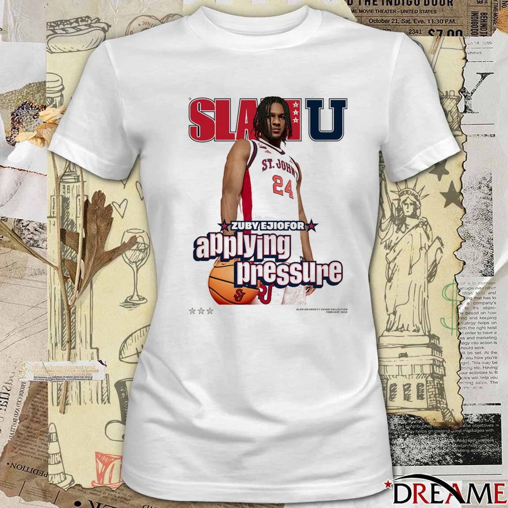 SLAM U St. John’s MBB Applying Pressure Zuby Ejiofor t-shirt