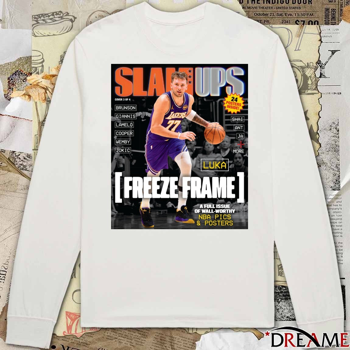 SLAM Ups Luka Doncic Freeze Frame A Full Issue Of Wall Worthy Poster t-shirt