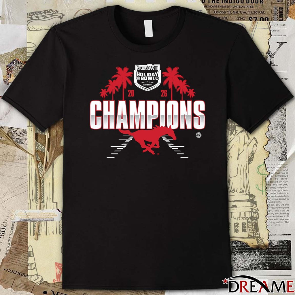 SMU Mustang 2026 Trust Will Holiday Bowl San Diego Champions t-shirt
