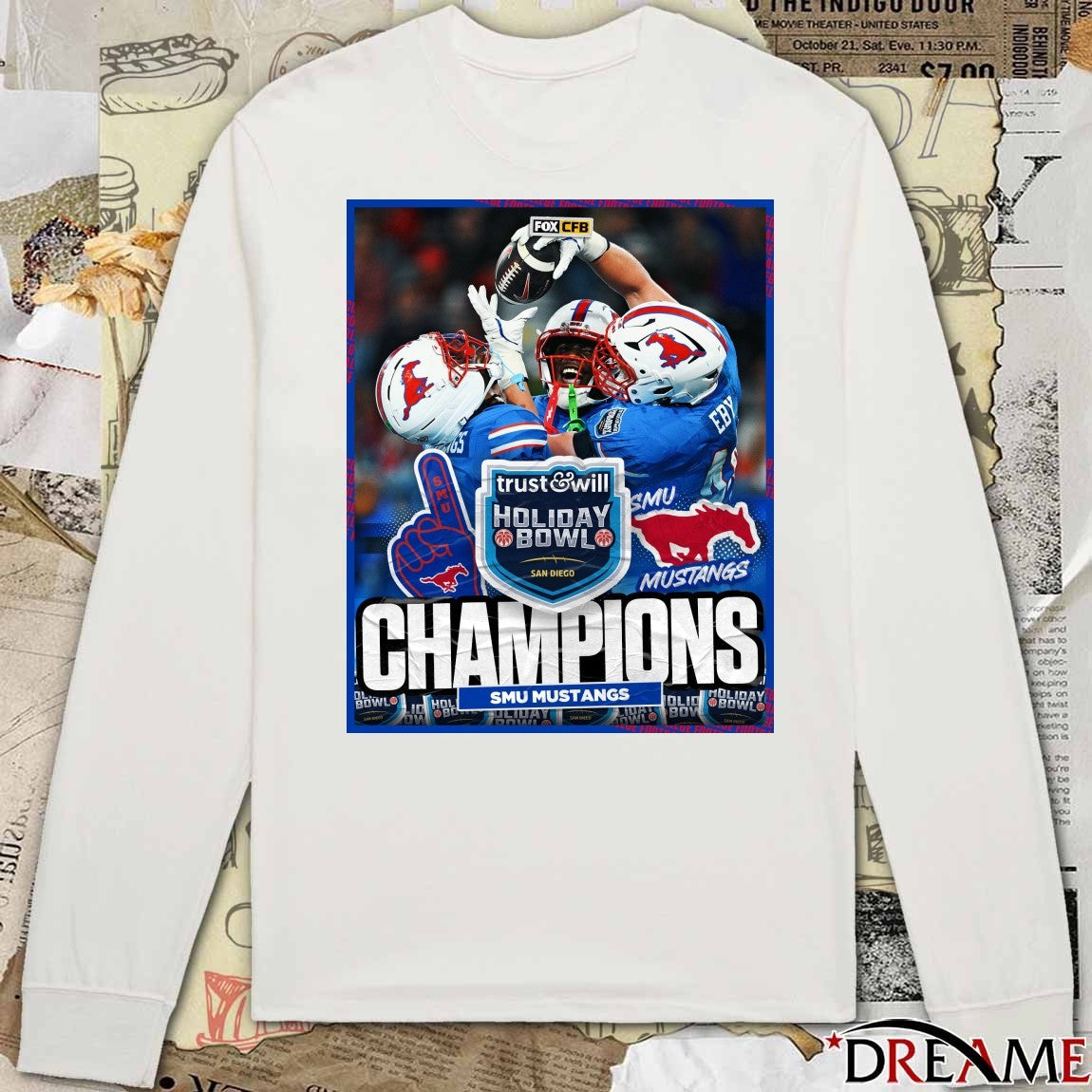 SMU Mustangs 2026 Trust Will Holiday Bowl Champions Poster t-shirt