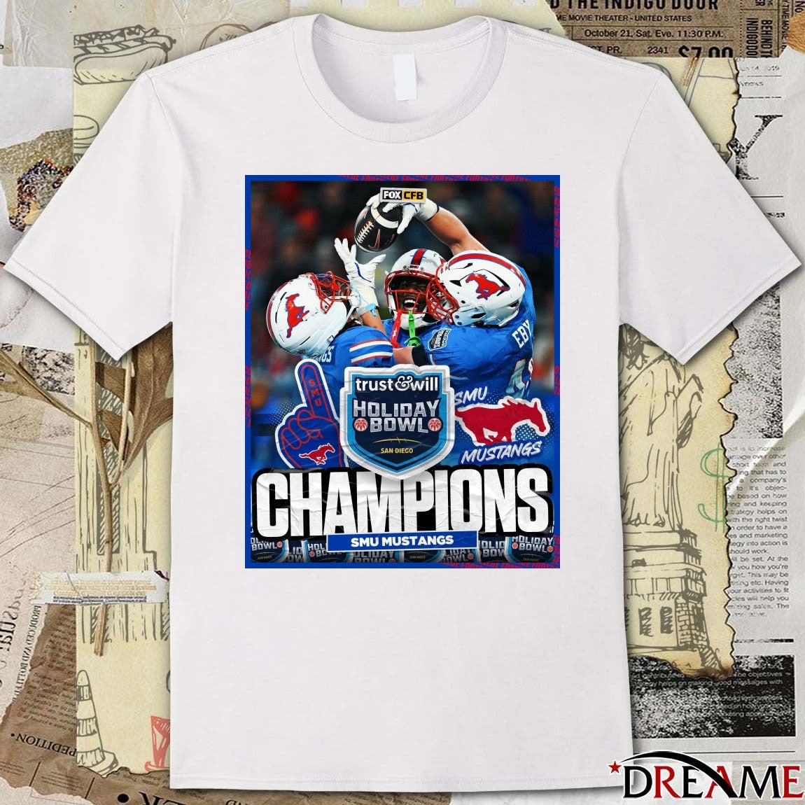 SMU Mustangs 2026 Trust Will Holiday Bowl Champions Poster t-shirt