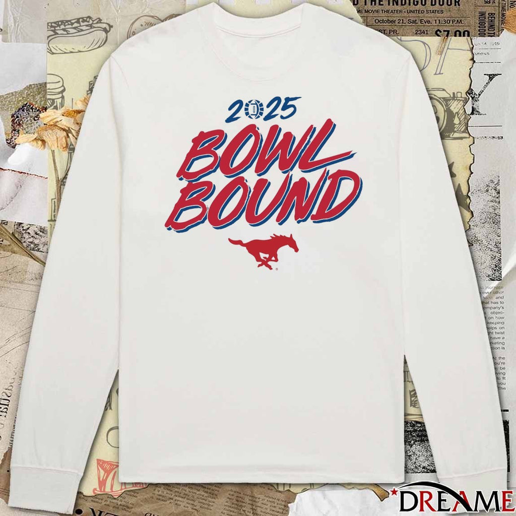 SMU Mustangs Football NCAA 2025 Bowl Bound t-shirt