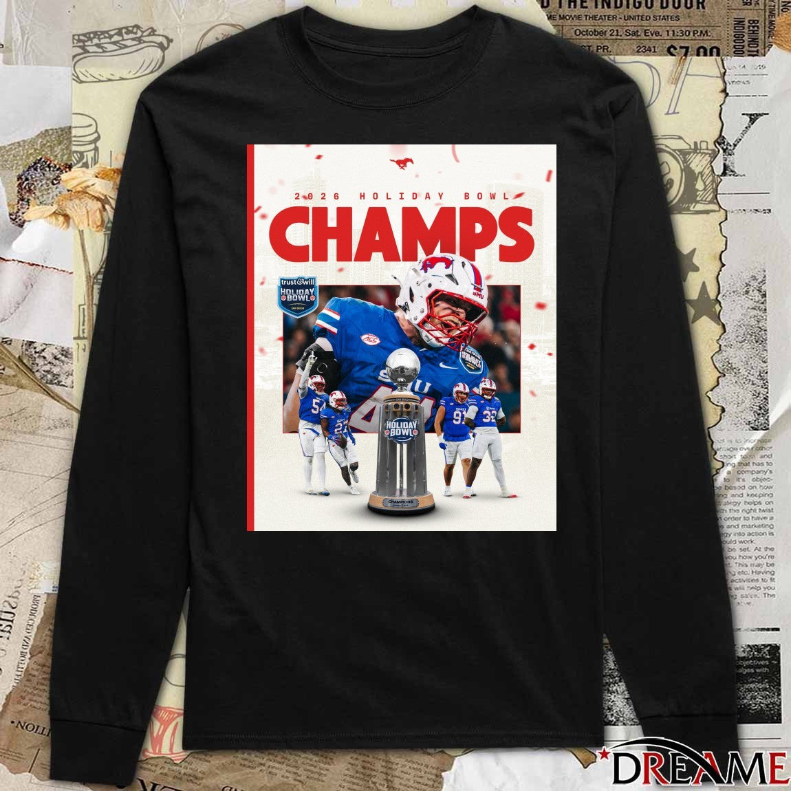 SMU Mustangs Holiday Bowl Champions January 2, 2026 Poster t-shirt