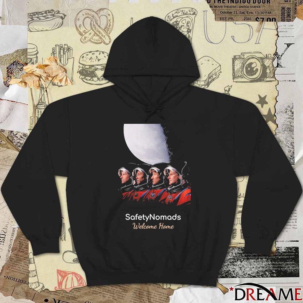 Safety Nomads Welcome Home Reid Wiseman, Victor Glover, Christina Koch, and Jeremy Hansen t-shirt