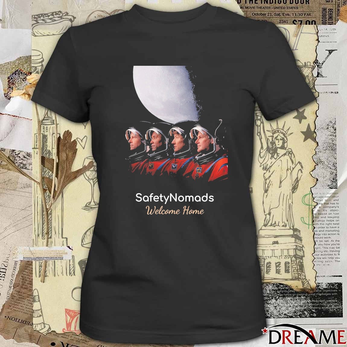 Safety Nomads Welcome Home Reid Wiseman, Victor Glover, Christina Koch, and Jeremy Hansen t-shirt