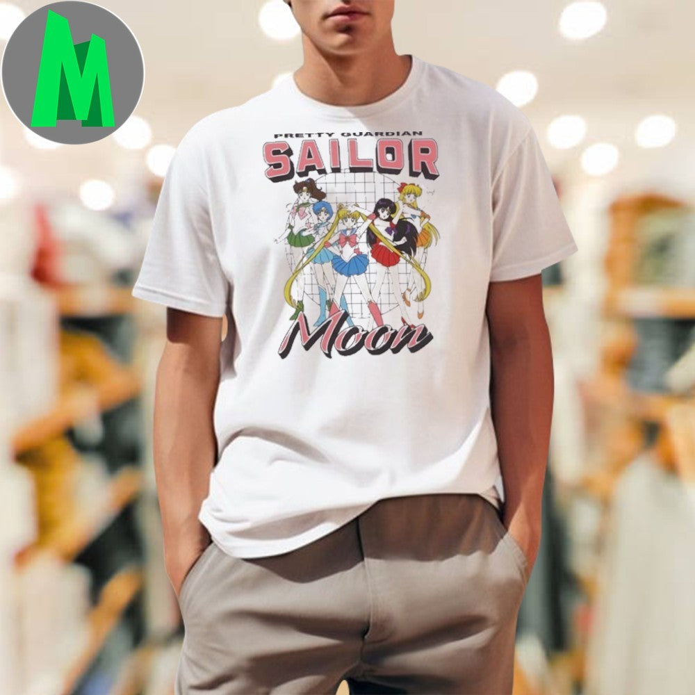 Sailor Moon White Cropped Inner Sailor Guardians Shirt