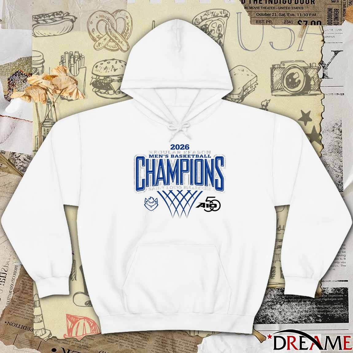Saint Louis Billikens 2026 Atlantic 10 Men’s Basketball Regular Season Champions t-shirt