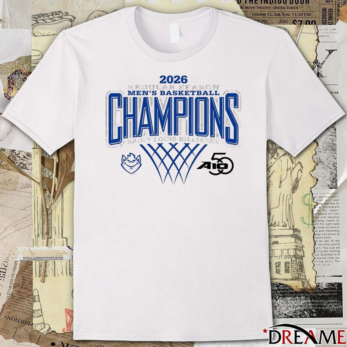Saint Louis Billikens 2026 Atlantic 10 Men’s Basketball Regular Season Champions t-shirt