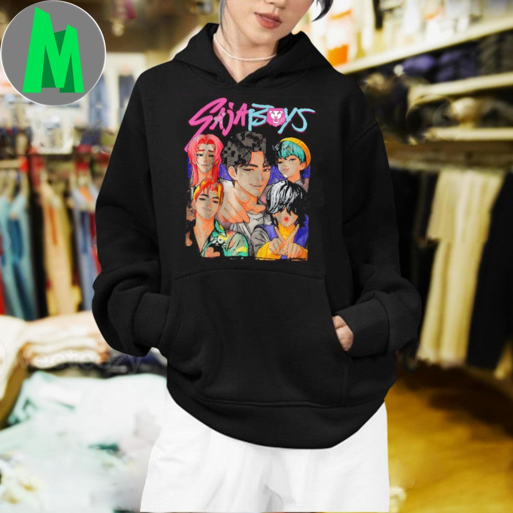 Saja Boys KPOP Fan Art Bootleg Style Graphic T-Shirt