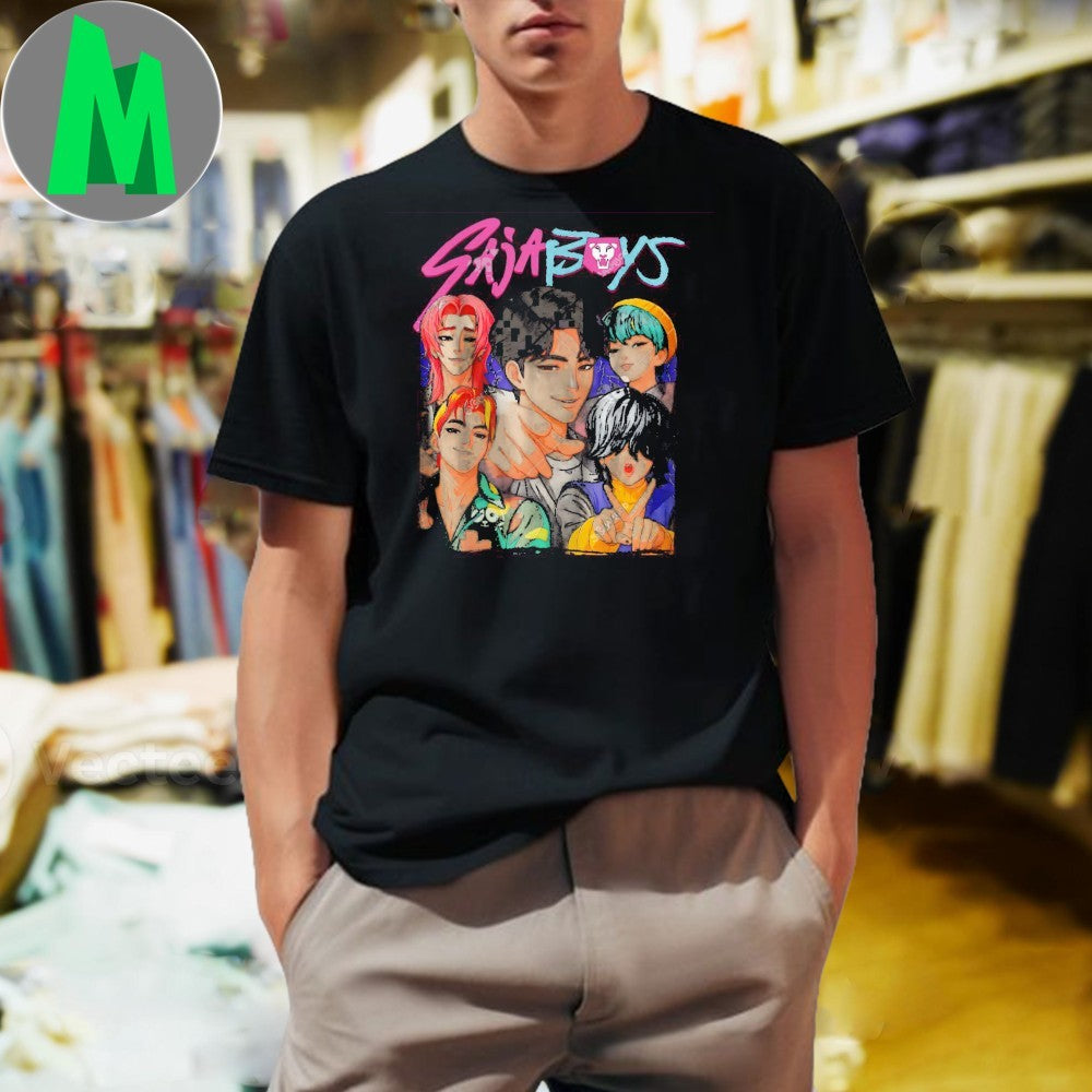 Saja Boys KPOP Fan Art Bootleg Style Graphic T-Shirt