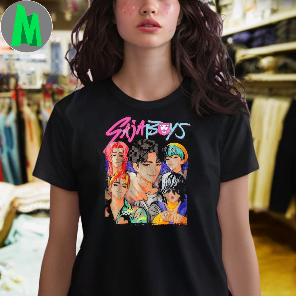 Saja Boys KPOP Fan Art Bootleg Style Graphic T-Shirt