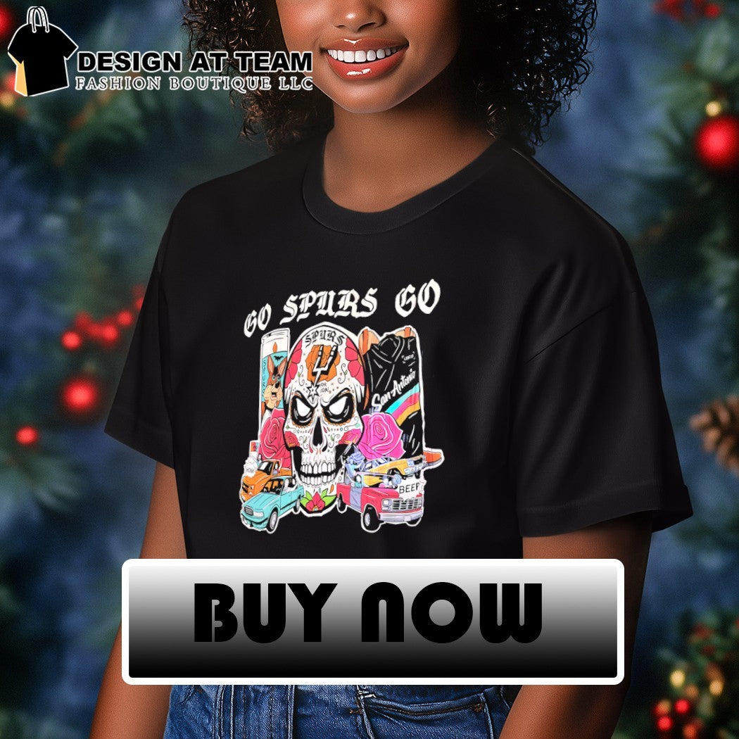San Antonio Spurs Go Spurs go sugar skull shirt