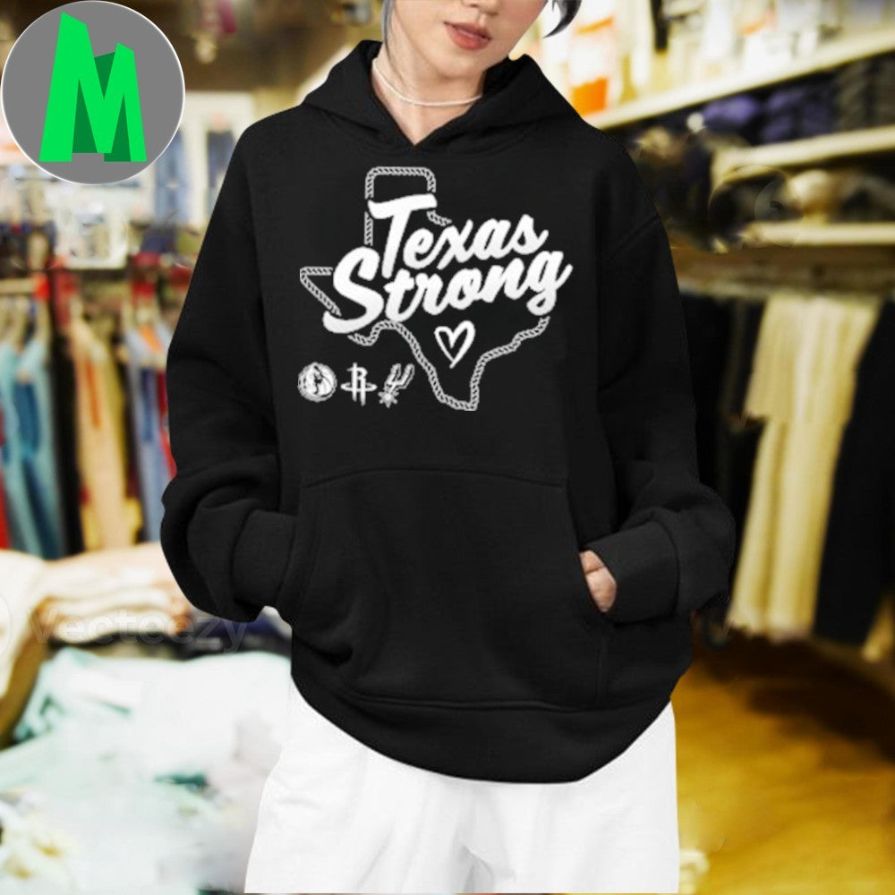 San Antonio Spurs Texas Strong Benefit NBA Basketball Logo Shirt