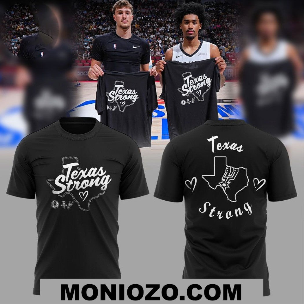 San Antonio Spurs Texas Strong Unity NBA Basketball Two-Sided Shirt