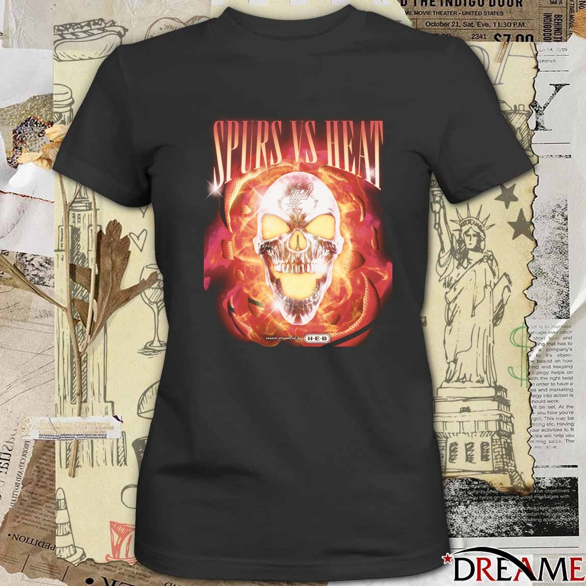 San Antonio Spurs Vs Miami Heat Halloween Eve October 30, 2025 t-shirt