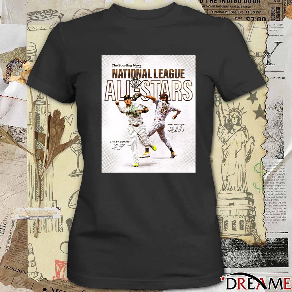 San Diego Padres Congratulations to Manny and Fernando NL All-Stars Signatures Poster t-shirt