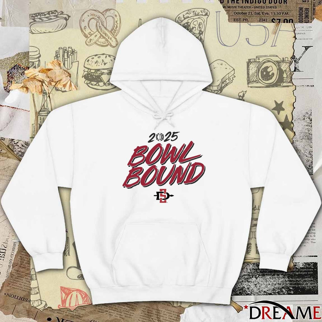 San Diego State Aztecs Football NCAA 2025 Bowl Bound t-shirt