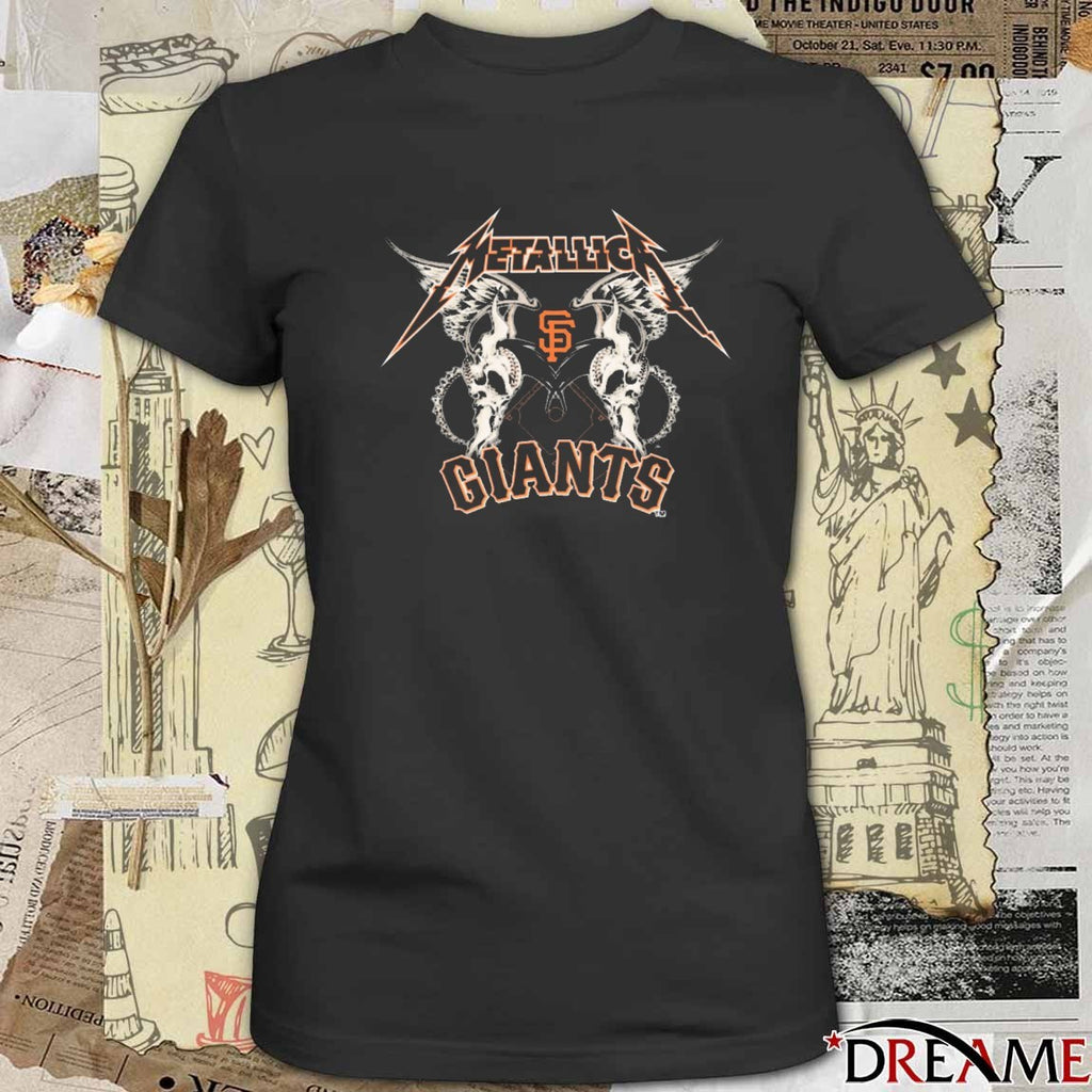 San Francisco Giants MLB Baseball Metallica Wings 2025 t-shirt