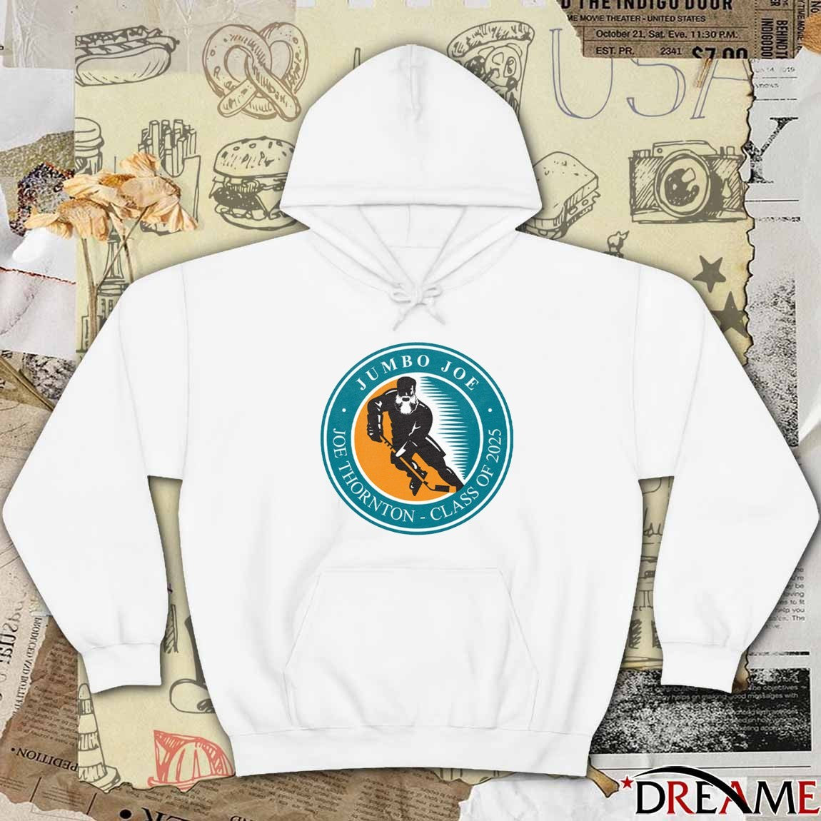 San Jose Sharks Jumbo Hall of Fame Joe Thornton Class of 2025 t-shirt
