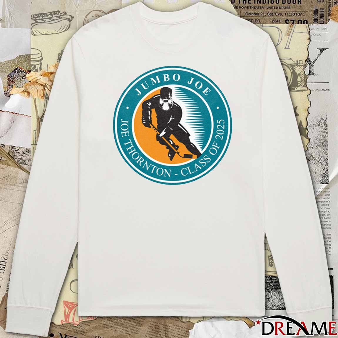 San Jose Sharks Jumbo Hall of Fame Joe Thornton Class of 2025 t-shirt