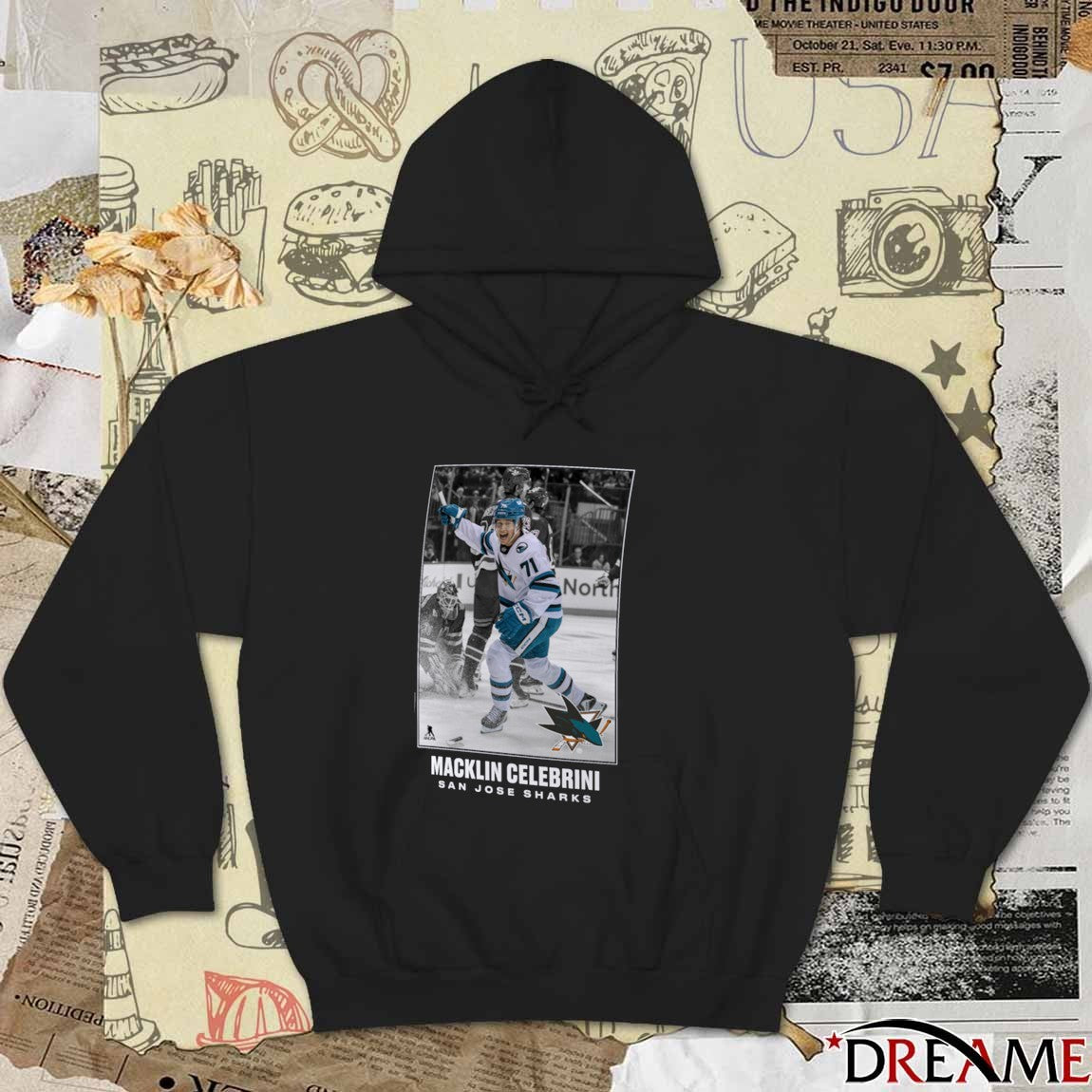 San Jose Sharks Macklin Celebrini 2025 NHL Moments Legacy t-shirt