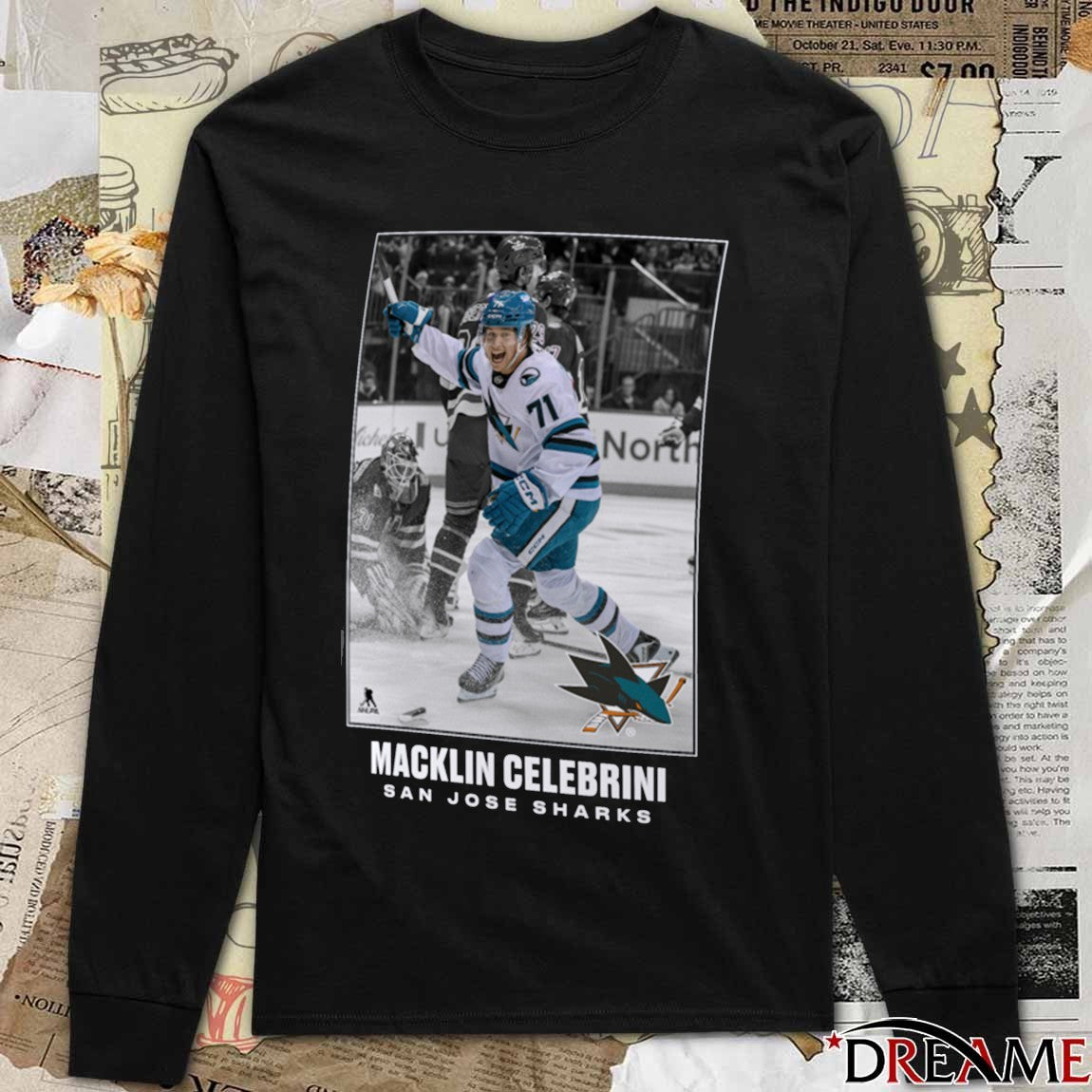 San Jose Sharks Macklin Celebrini 2025 NHL Moments Legacy t-shirt