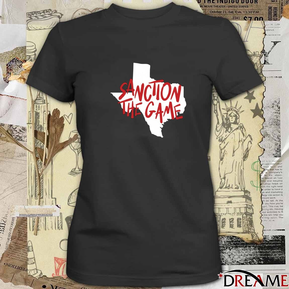 Sanction The Game Houston Texans Player Wearing t-shirt