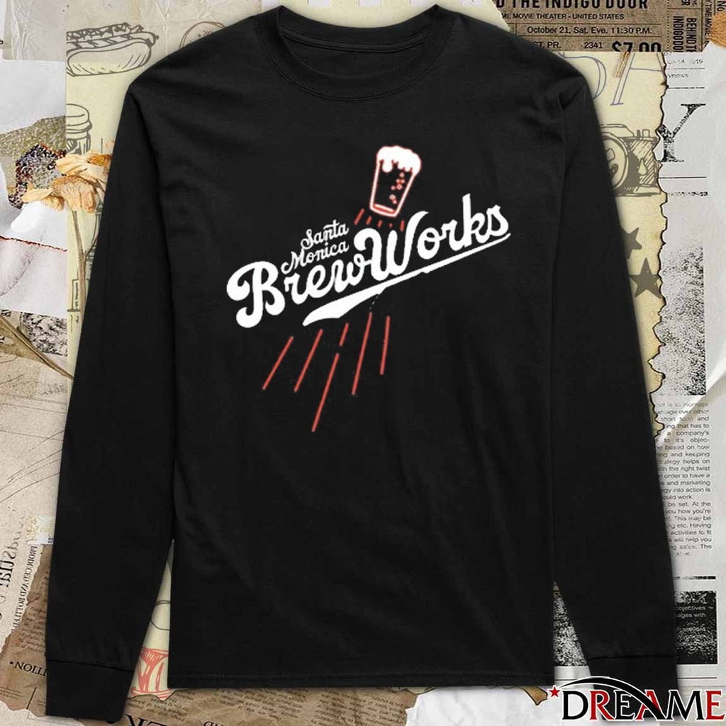 Santa Monica Brew Works Beach Brewed Baseball 2025 t-shirt