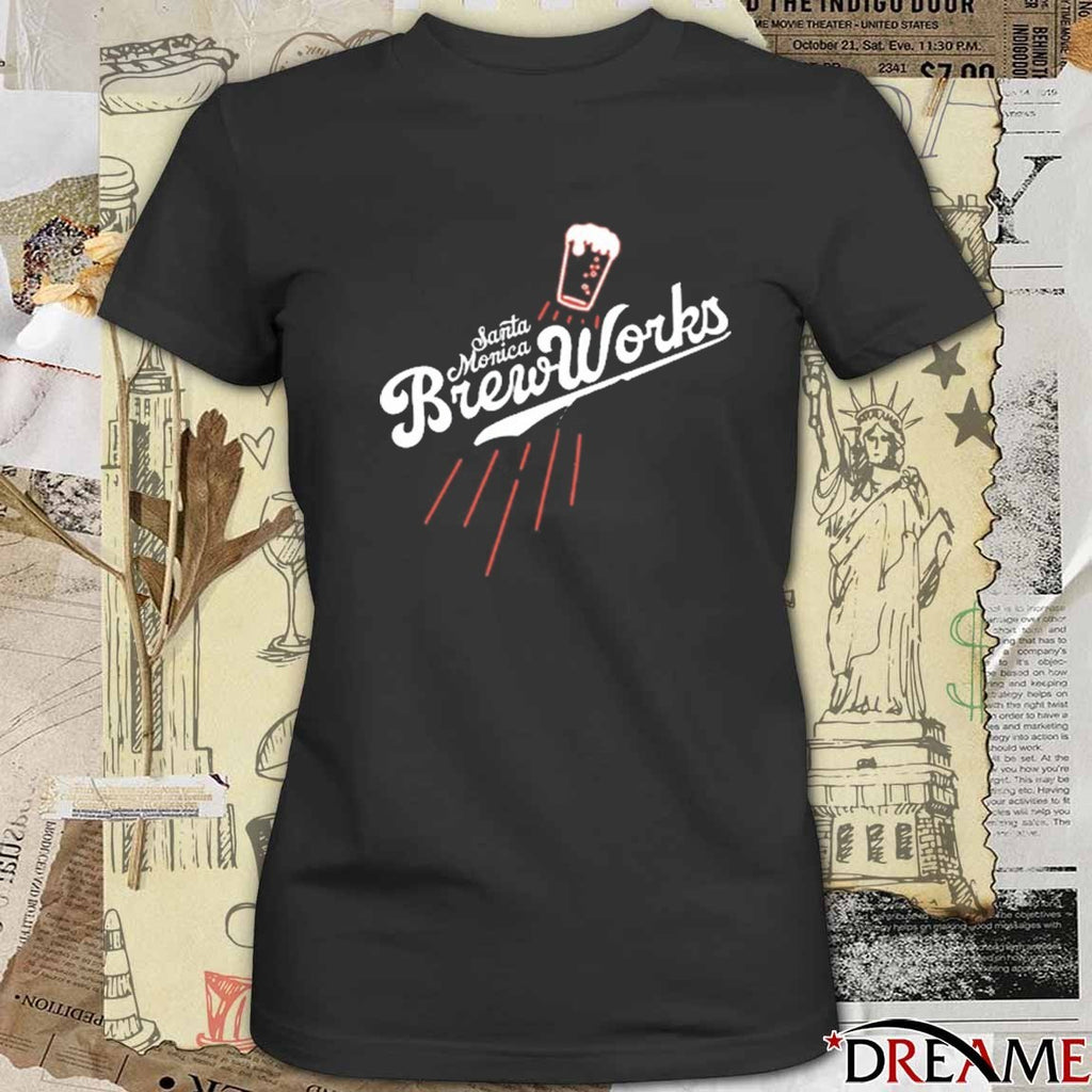 Santa Monica Brew Works Beach Brewed Baseball 2025 t-shirt