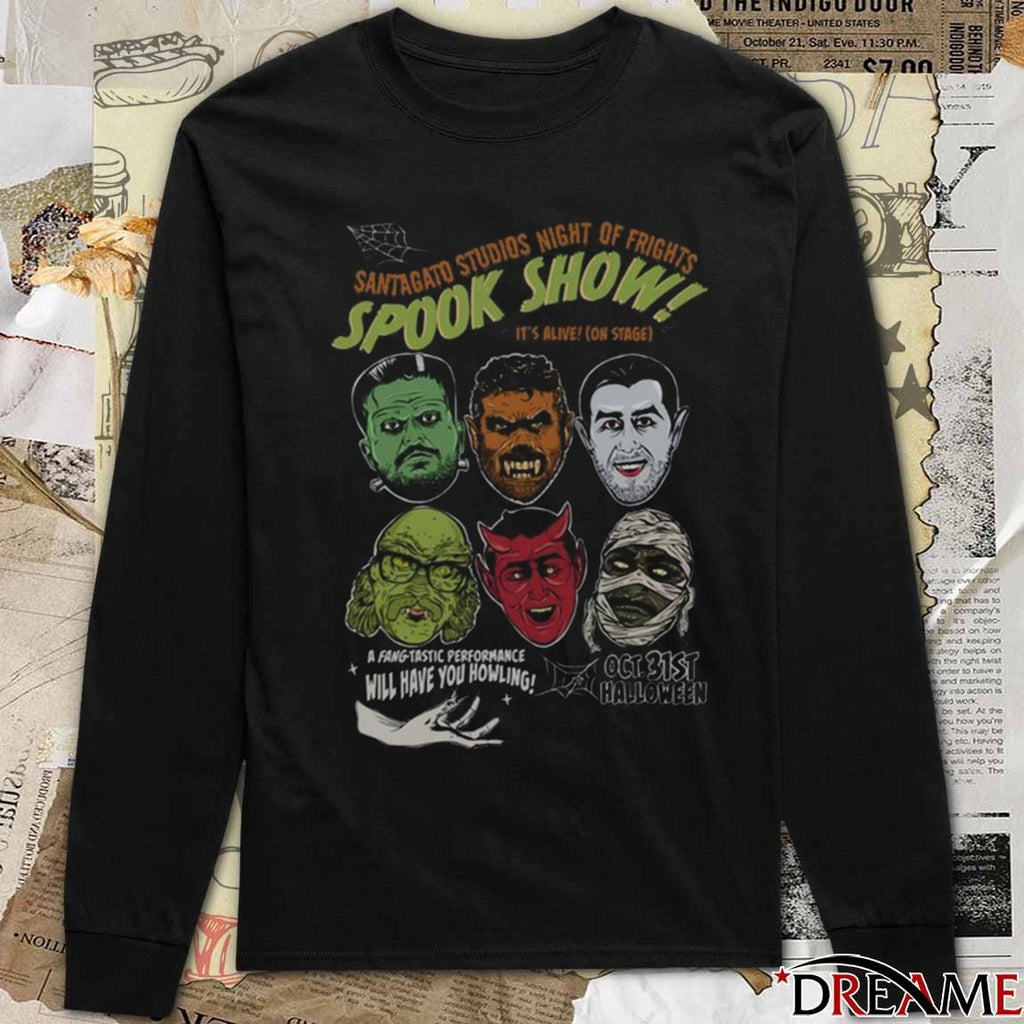 Santagato Studios Night Of Frights Spook Show Monster Mash October 31st 2025 Halloween t-shirt