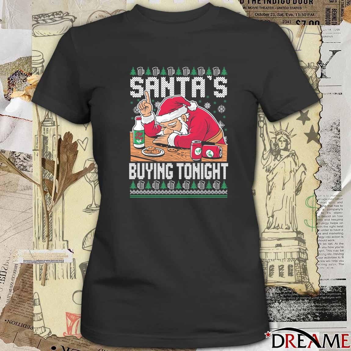 Santa’s Buying Tonight Ugly Christmas Sweater 2025 t-shirt