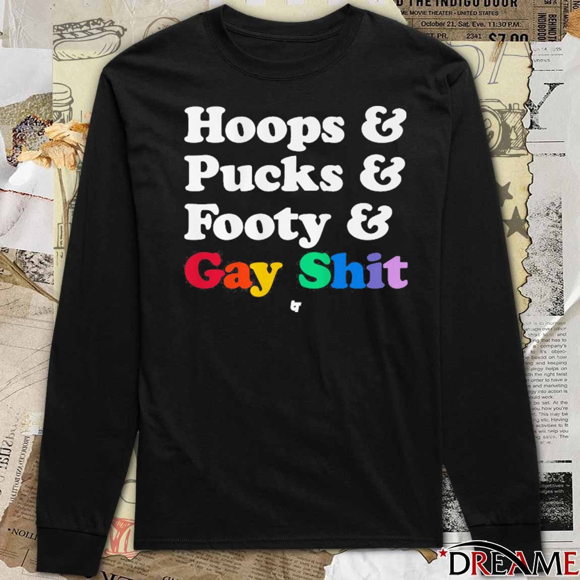Sarah Spain Hoops and Pucks and Footy and Gay Shit t-shirt