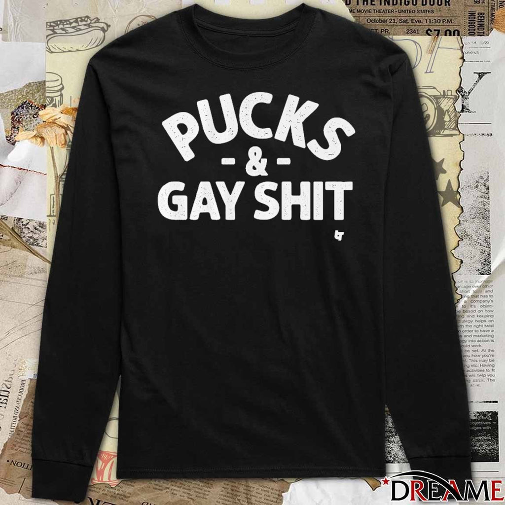 Sarah Spain Pucks and Gay Shit t-shirt