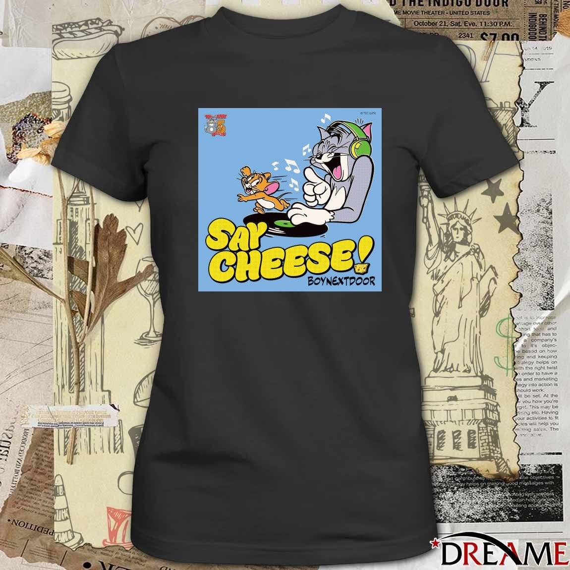 Say Cheese Boynextdoor K-pop Group Tom And Jerry t-shirt