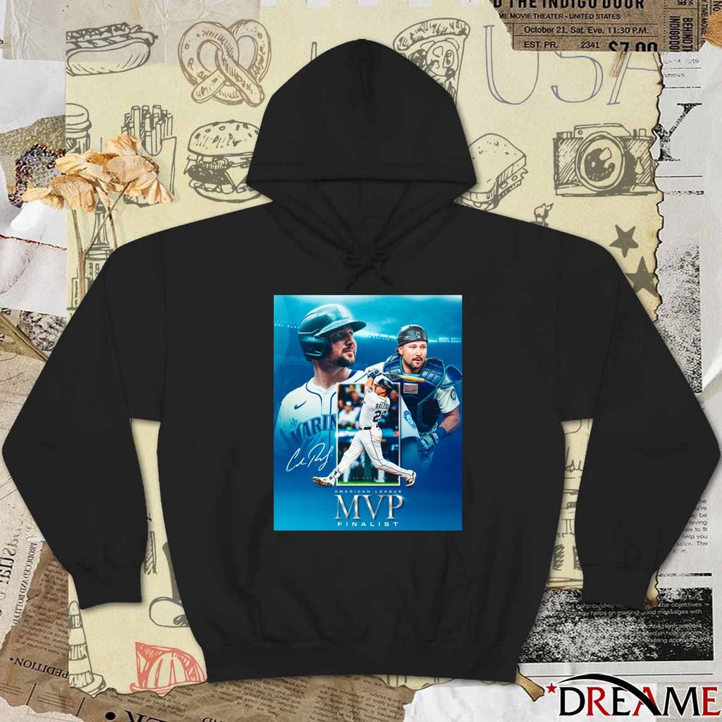 Seattle Mariners Cal Raleigh 2025 American League Most Valuable Player MVP Award Finalist Poster t-shirt