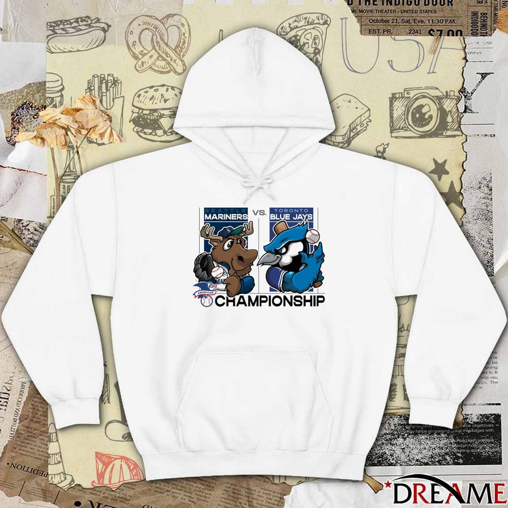 Seattle Mariners Vs Toronto Blue Jays 2025 MLB League Championship Series Mascots t-shirt