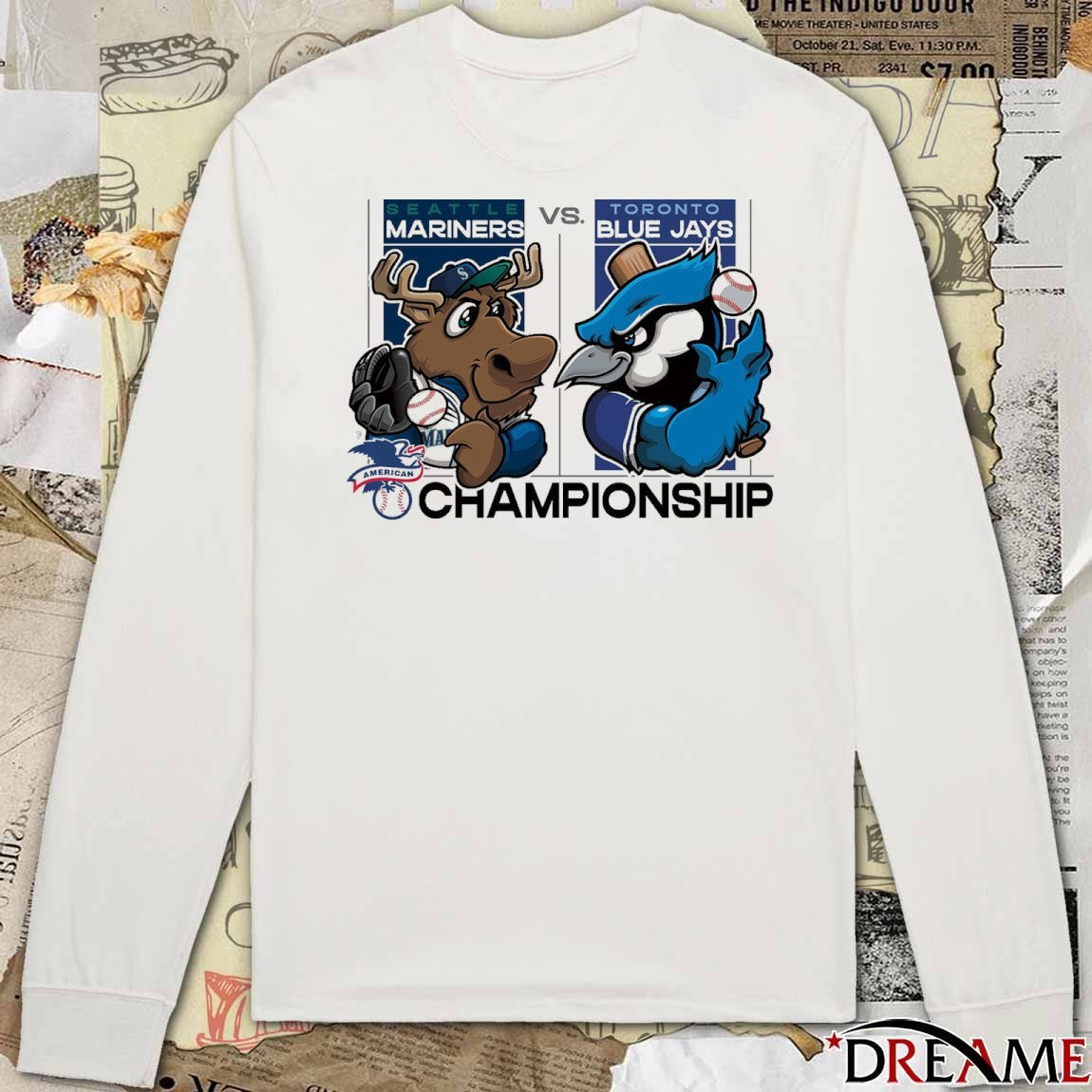 Seattle Mariners Vs Toronto Blue Jays 2025 MLB League Championship Series Mascots t-shirt