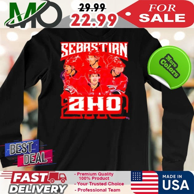 Sebastian Aho Carolina Hurricanes Ice Hockey American Vintage Bootleg Shirt