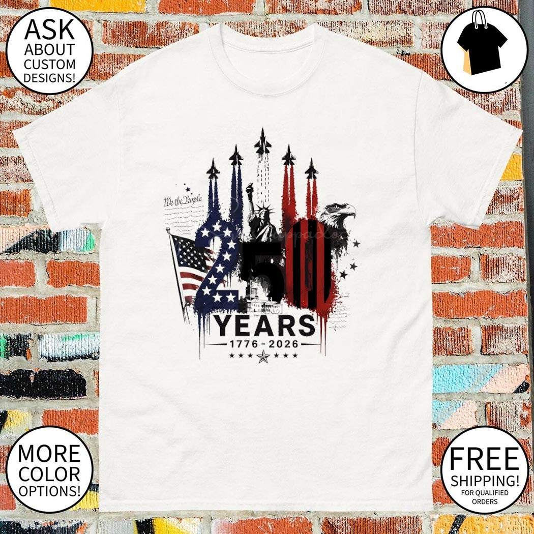 Semiquincentennial 1776-2026 USA 250th Anniversary we the people firework shirt