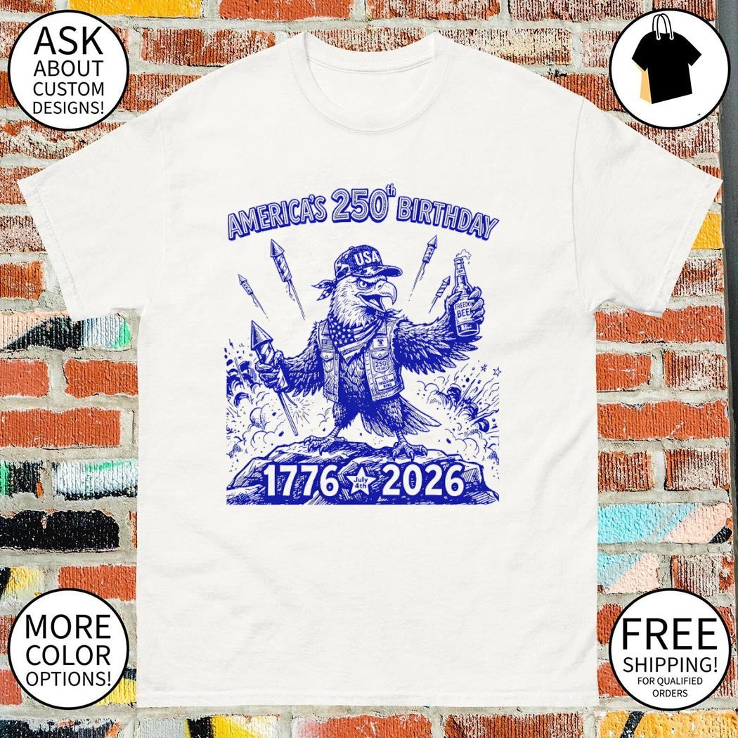 Semiquincentennial Cool Eagle Graphic America’s 250th birthday 1776-2026 shirt