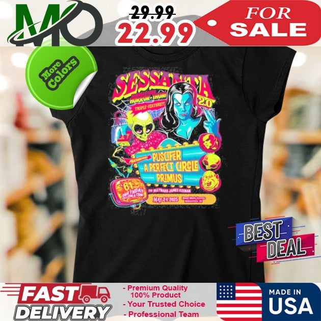 Sessanta Puscifer A Perfeci Circile Primus May 24 2025 Noblesville, IN Tour Shirt