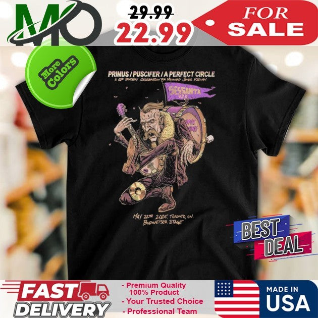 Sessanta V2.0 61st Birthday Celebration For Maynard James Keenan x Primus x Puscifer x A Perfect Circle May 22nd 2025 At Toronto ON Budweiser Stage Shirt