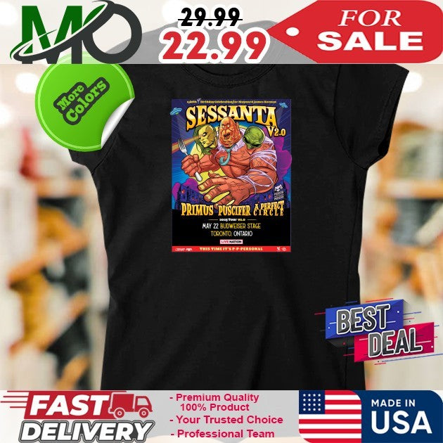 Sessanta V2.0 Primus Puscifer A Perfect Circle 2025 Tour May Budweiser Stage Toronto Ontario Shirt