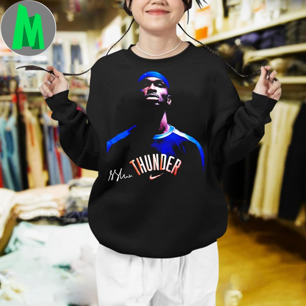 Shai Gilgeous Alexander Okc Thunder Vintage Basketball Shirt