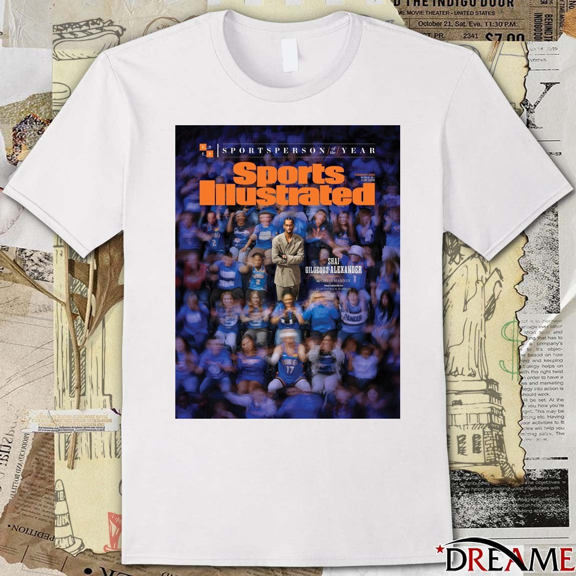 Shai Gilgeous-Alexander Sports Illustrated 2025 Sportsperson of the Year Poster t-shirt