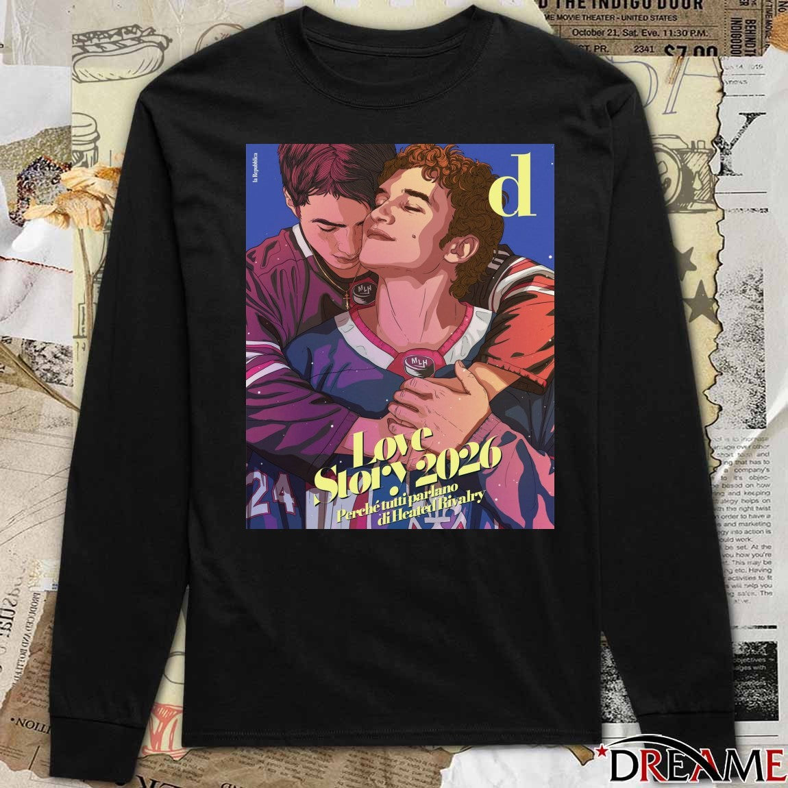 Shane Hollander and Ilya Rozanov Heated Rivalry Love Story 2026 D La Repubblica Poster t-shirt