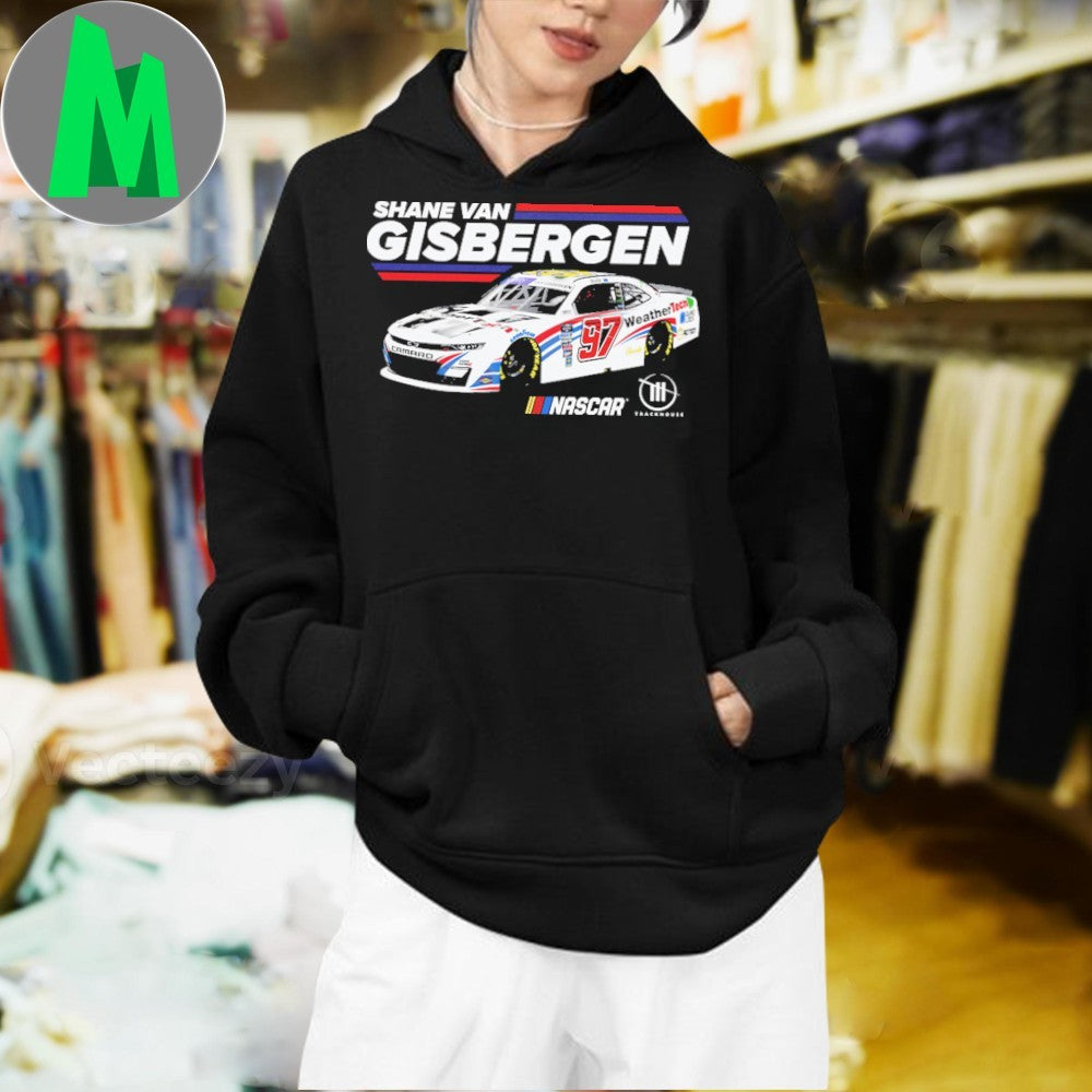 Shane Van Gisbergen #97 WeatherTech T-Shirt NASCAR Racing Driver Graphic Tee Motorsport Fan Apparel Black